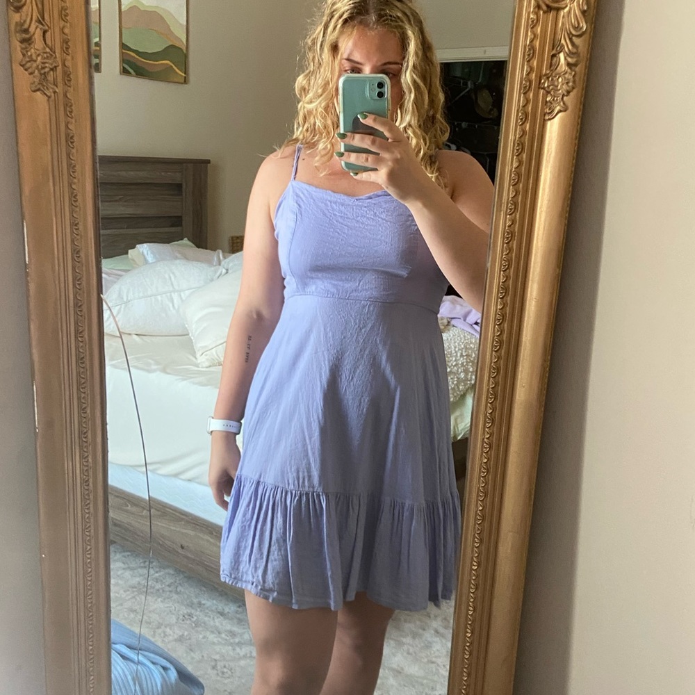 Bluish purple sundress